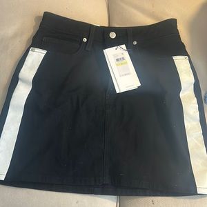 CALVIN KLEIN HIGH RISE JEAN MINI SKIRT